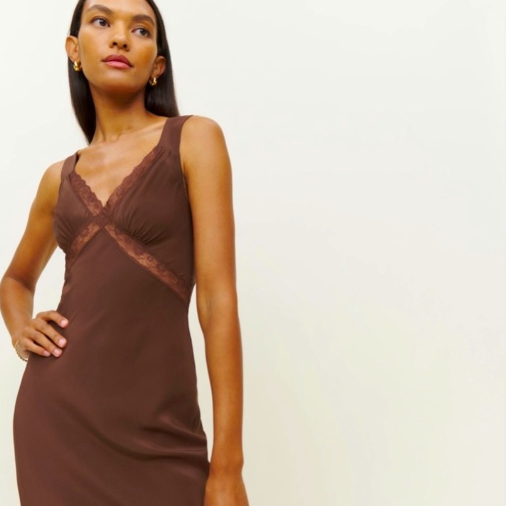Reformation Provence Silk Dress
